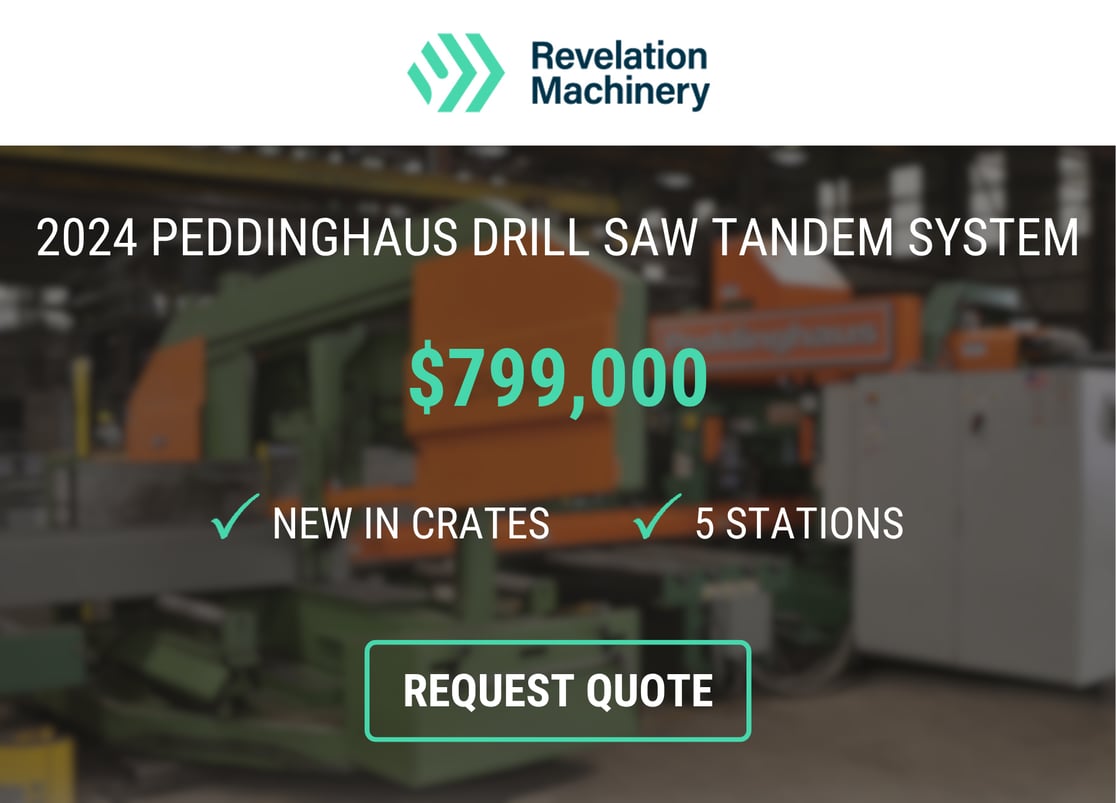 2024 Peddinghaus Drill Saw Tandem System