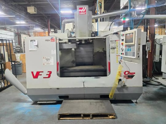 Lot 130 2000 HAAS VF-3D VERTICAL MACHINING CENTER W 15K RPM SPINDLE, 4TH AXIS DRIVE, 32 TOOL ATC, HSM