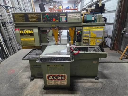 Lot 196 HYD-MECH ENGINEERING S-20A AUTOMATIC HORIZONTAL PIVOT BAND SAW